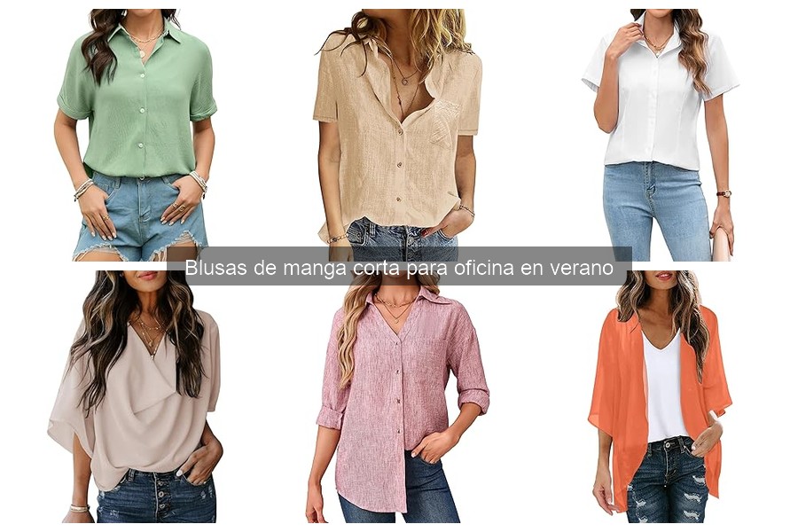 Tendencias en blusas de manga corta para oficina 2023