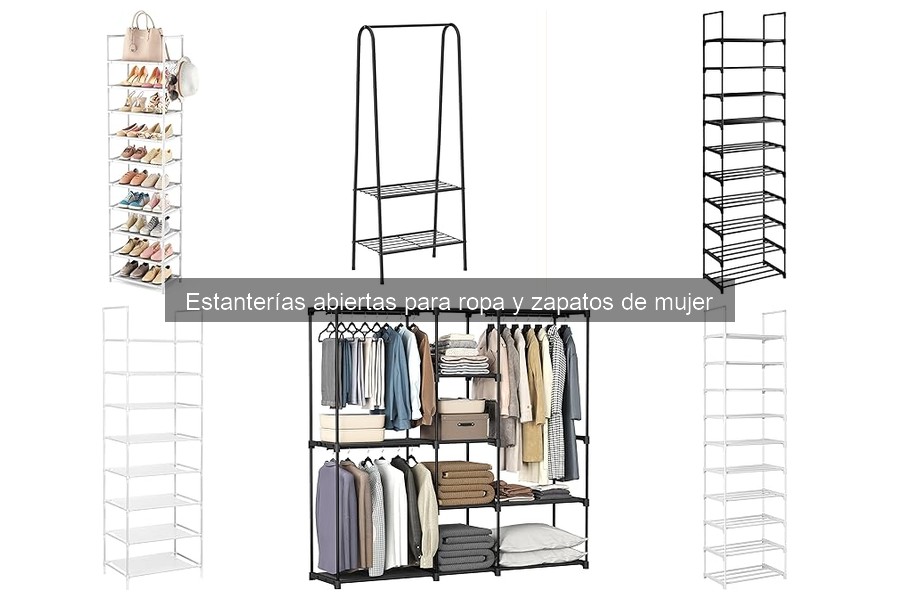 Tendencias en estanterías abiertas para ropa y zapatos 2023