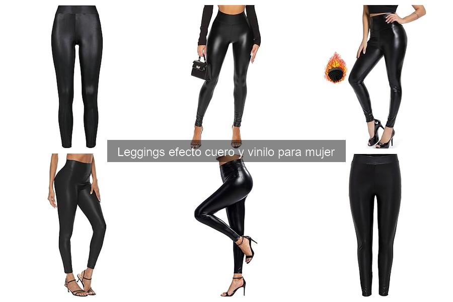 Tendencias en leggings efecto cuero y vinilo 2024