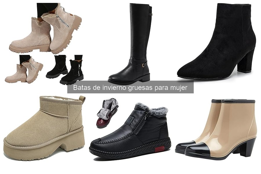 Tipos de batas de invierno gruesas para mujer