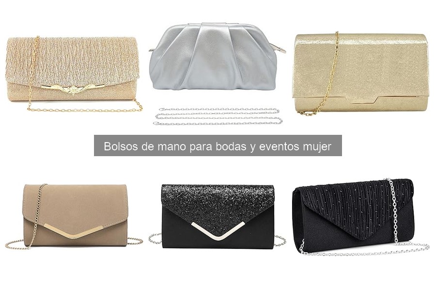 Tipos de bolsos de mano ideales para bodas y eventos