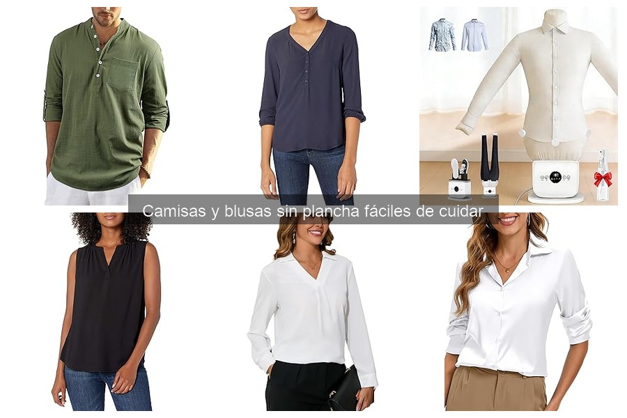 Tipos de camisas y blusas sin plancha para cada ocasión