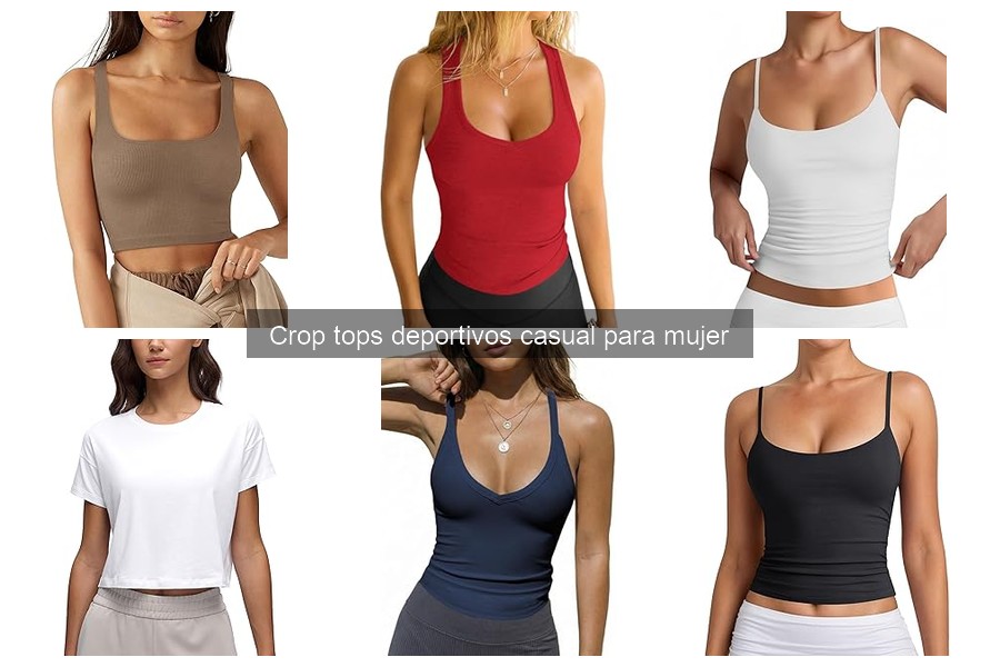 Tipos de crop tops deportivos para mujer: guía de estilos