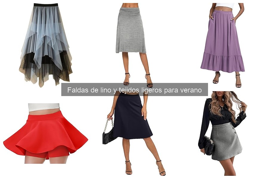 Tipos de faldas de lino para verano: estilos y usos
