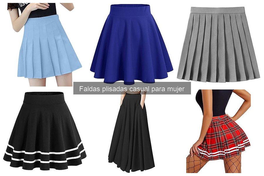 Tipos de faldas plisadas casual para mujer - Guía 2023