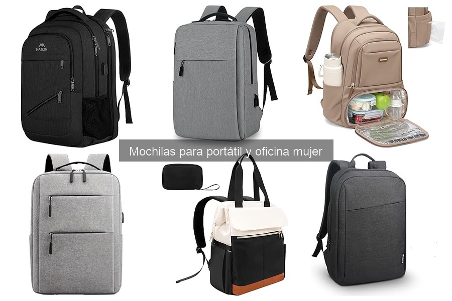Tipos de mochilas para portátil y oficina mujer