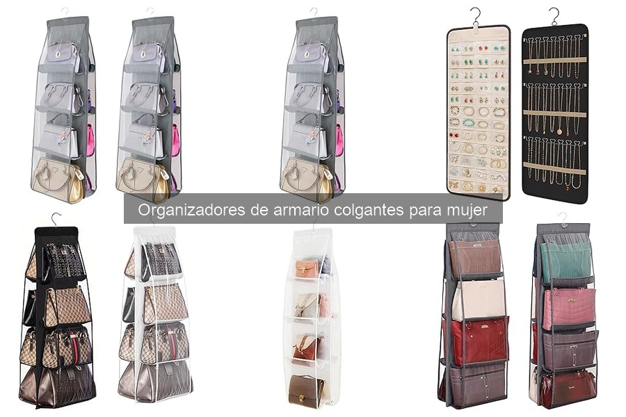 Tipos de organizadores de armario colgantes para mujer