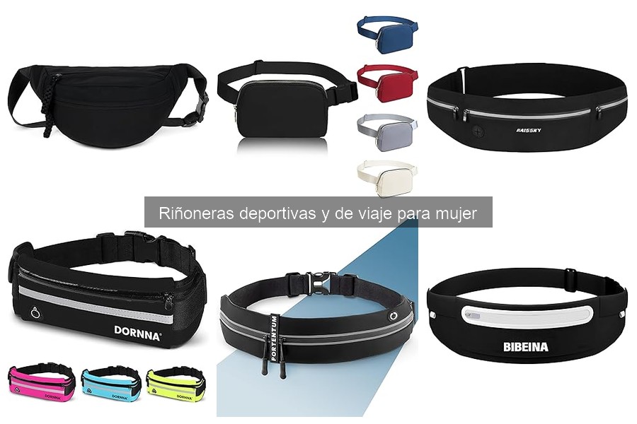 Tipos de riñoneras deportivas y de viaje para mujer