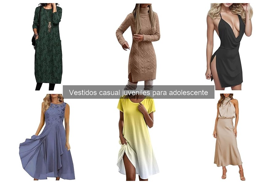 Tipos de vestidos casual juveniles para adolescentes