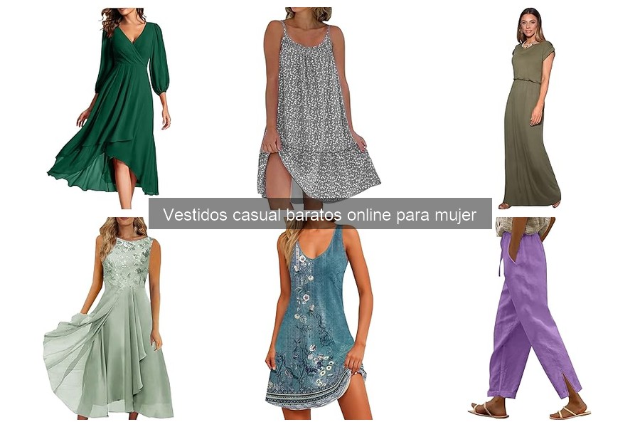Tipos de vestidos casuales baratos para mujer online