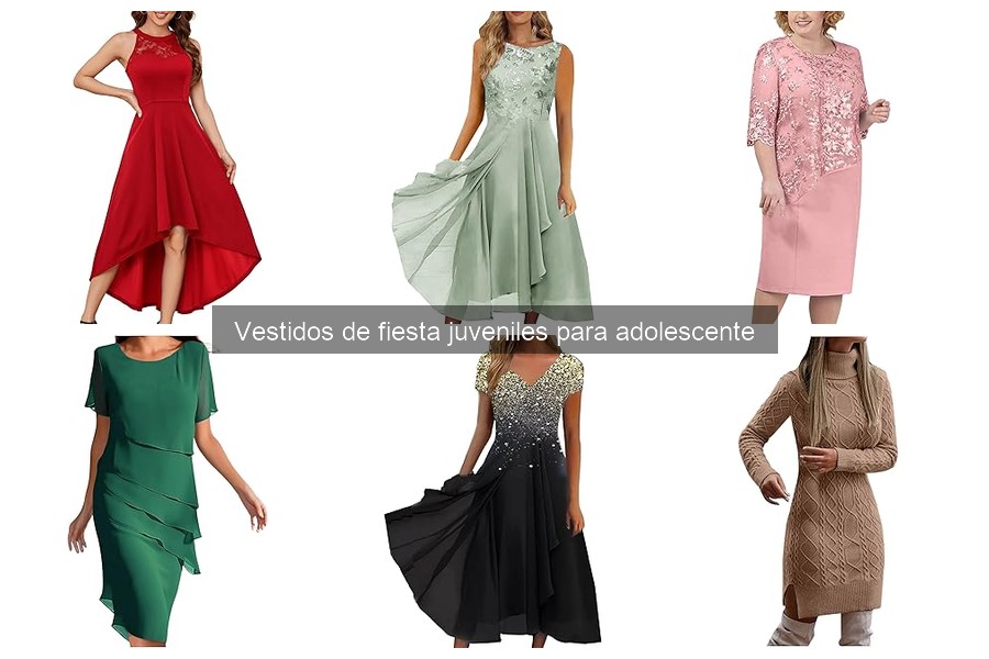 Tipos de vestidos de fiesta juveniles para adolescentes