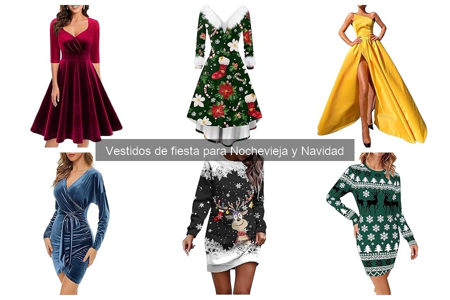 Tipos de vestidos de fiesta para Nochevieja y Navidad