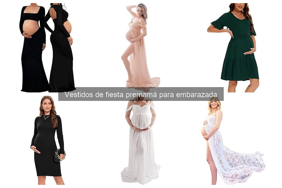 Tipos de vestidos de fiesta premamá según el estilo