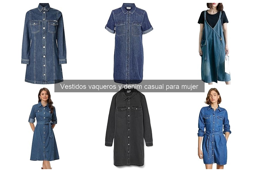 Tipos de vestidos vaqueros para mujer: estilos y recomendaciones