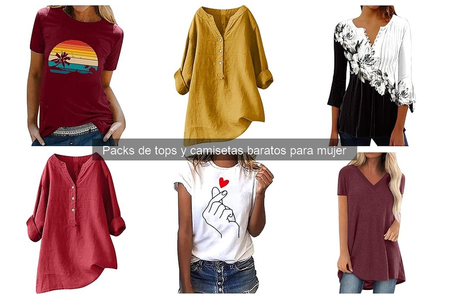 Tips para Elegir Packs de Tops y Camisetas Baratos para Mujer