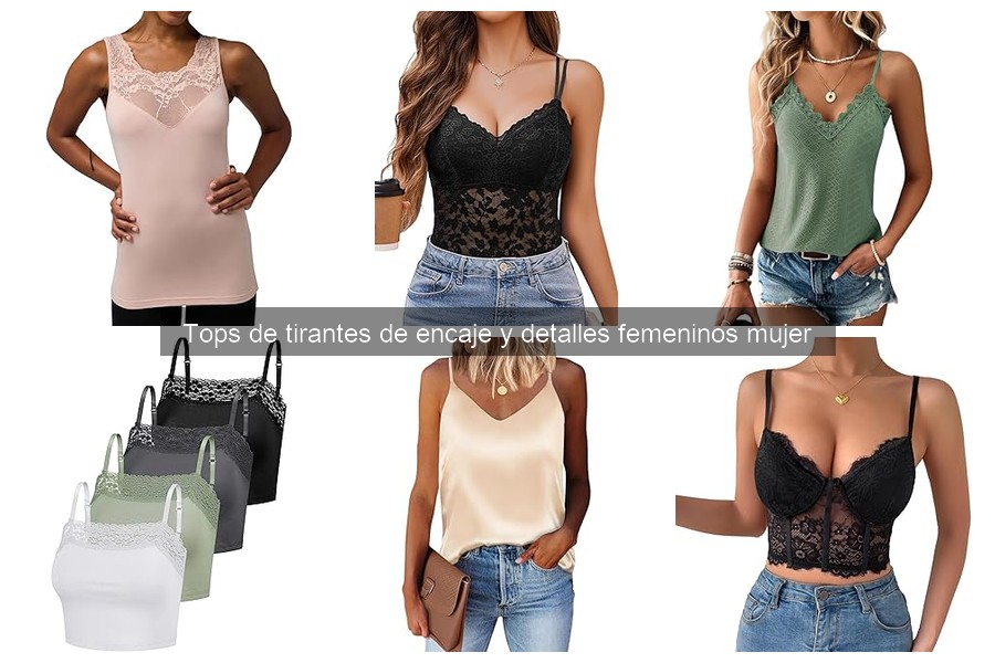 Tops de tirantes de encaje para ocasiones especiales