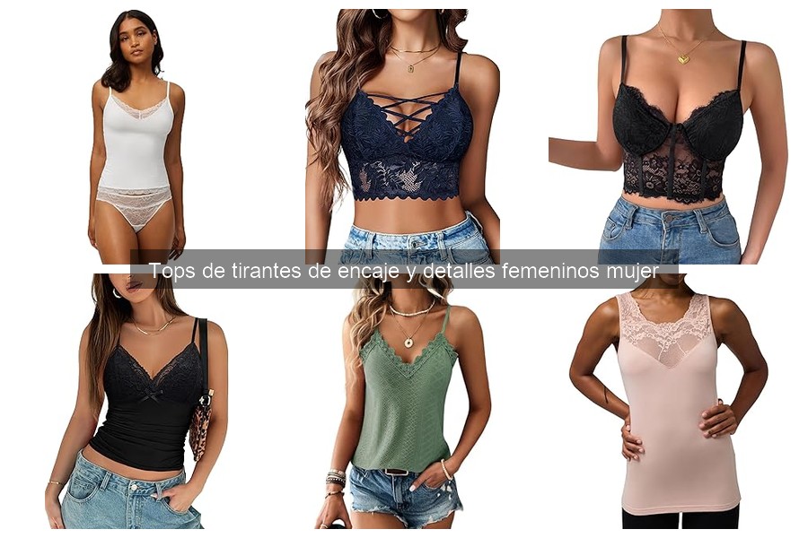 Tops de tirantes de encaje para tallas grandes: estilo y comodidad
