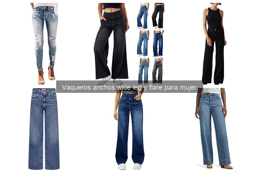 Vaqueros anchos wide leg y flare para cada tipo de cuerpo