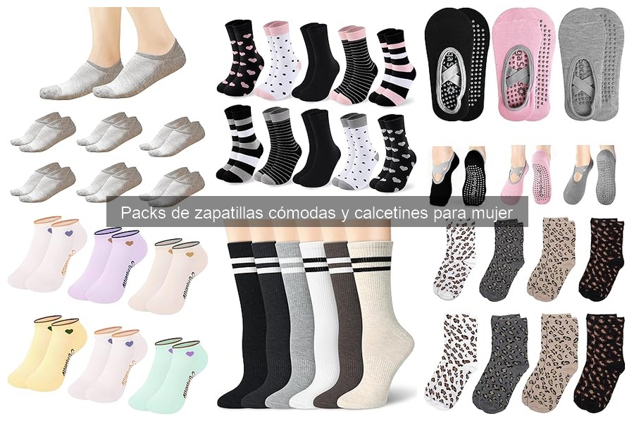 Ventajas de Packs de Zapatillas Comodas y Calcetines para Mujer