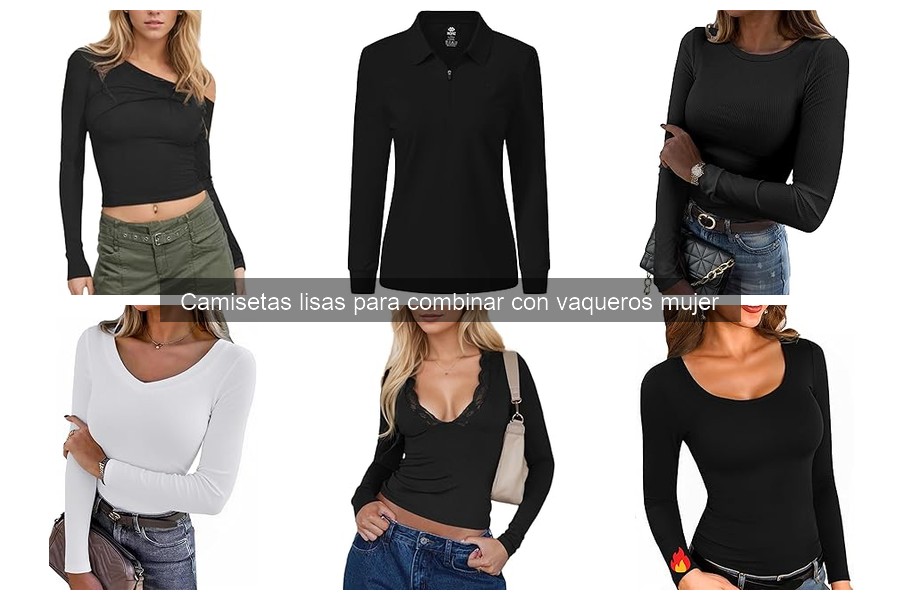 Ventajas de usar camisetas lisas con vaqueros para mujeres