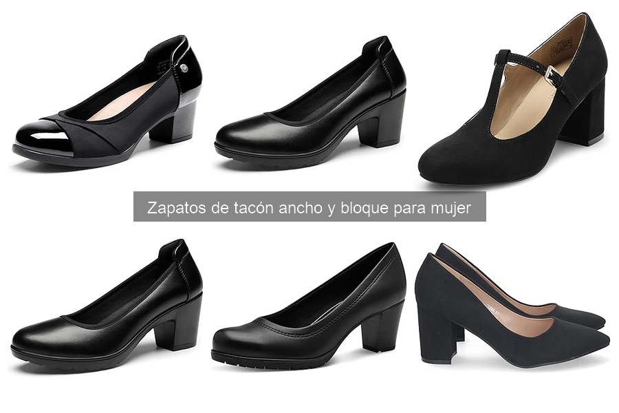 Ventajas de usar zapatos de tacón ancho y bloque para mujer