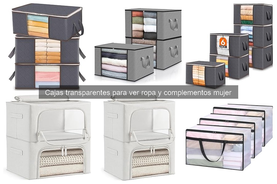Ventajas y desventajas de cajas transparentes para ropa