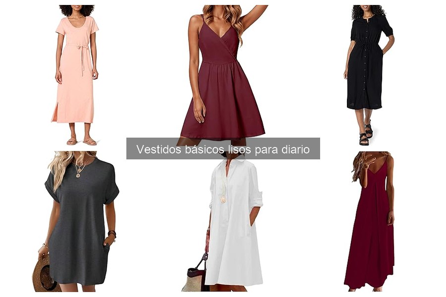 Vestidos Básicos Lisos para Diario: Comodidad y Estilo
