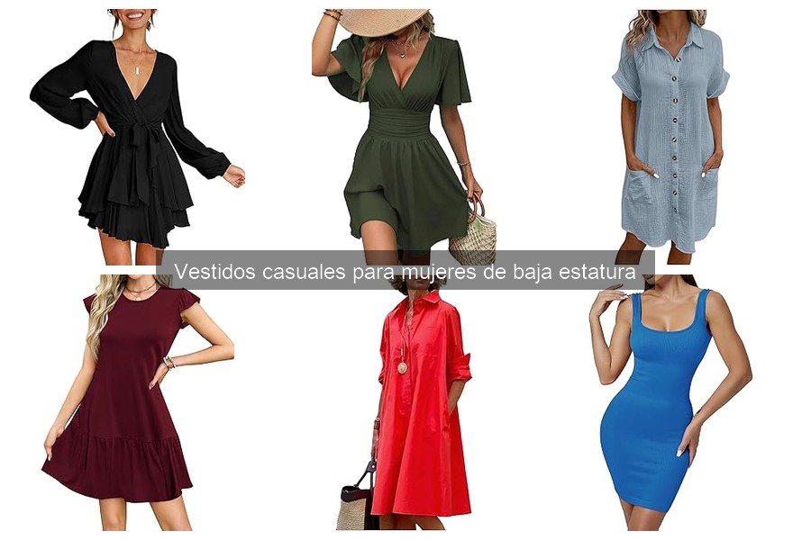 Vestidos casuales asequibles para mujeres de baja estatura