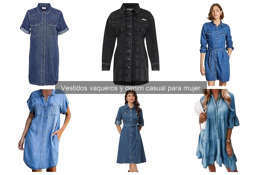 Vestidos vaqueros: informales vs. formales