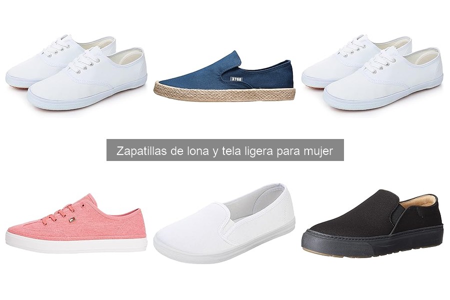 Zapatillas de lona y tela ligera para mujer: dónde comprarlas baratas