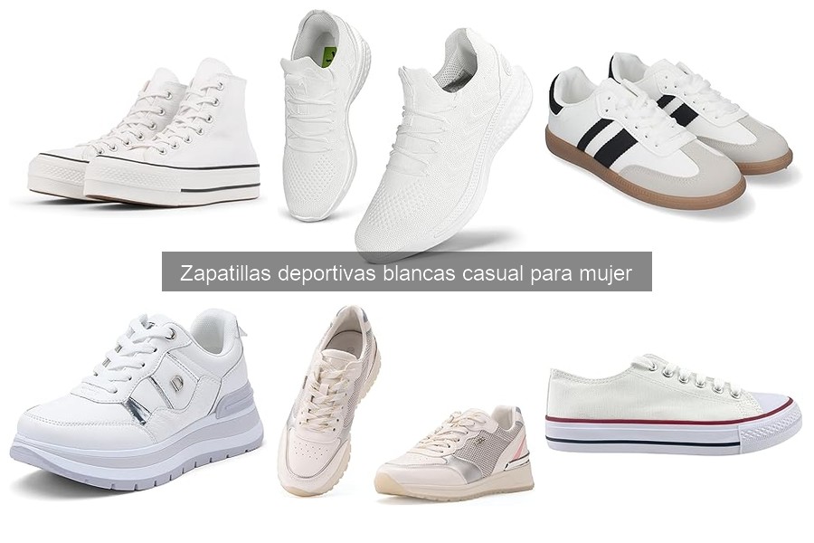 Zapatillas deportivas blancas para mujer en oferta