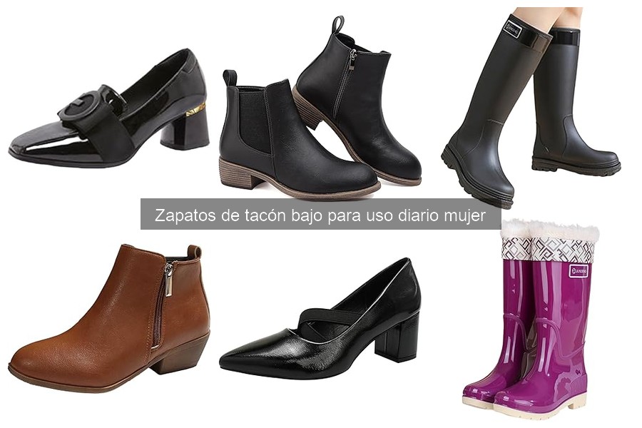Zapatos de tacón bajo para uso diario: características y beneficios