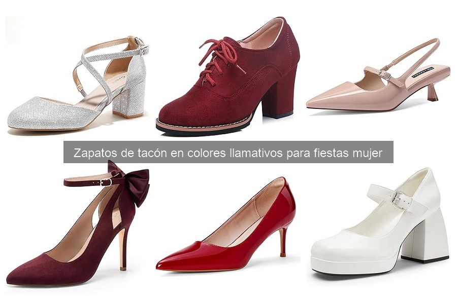 Zapatos de tacón coloridos para fiestas: ¡Elige el perfecto!
